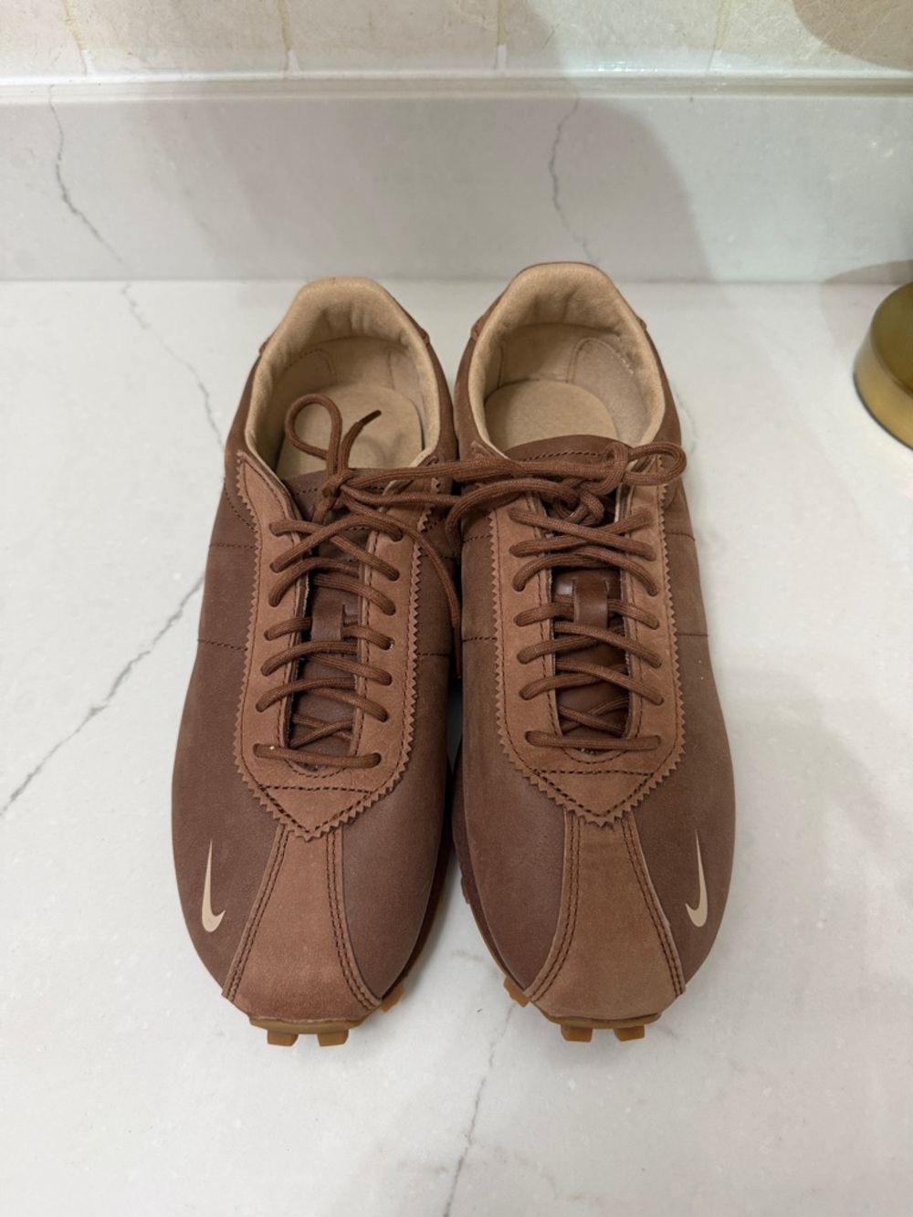 Nike x Aritzia Collab Women’s Brown Low-Top Leather Sneakers